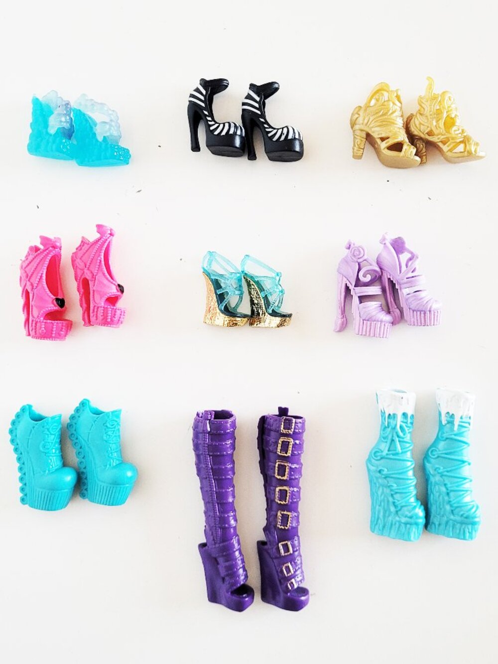 Monster High and Other Brand Lot of Shoes 3